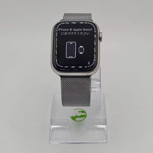 Unlocked Apple Watch Series 7 41MM Silver Stainless Steel MKJE3LL/A - Picture 1 of 7