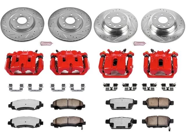 Kit de pastillas de freno delanteras y traseras y rotor para Acura TL 2010 2011 PN748FV 2009-2014 Foto 1 de 1