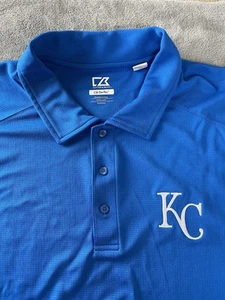 Kansas City Royals Poloshirt Herren 3XL XXXL Cutter & Buck blau gesticktes Logo - Bild 1 von 11