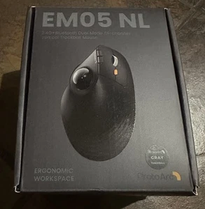 EM05 NL Bluetooth Ergonomic Rollerball Mouse New - Picture 1 of 2