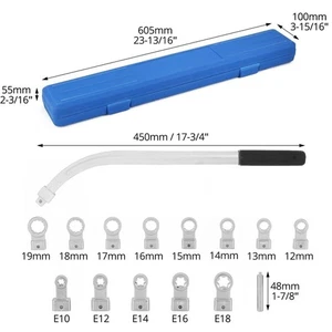 Kit de herramientas de extracción de polea tensor de correa loca auxiliar universal de 15 piezas llave Se& - Imagen 1 de 8