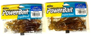 Paquete de 2 PAQUETES Berkley PowerBait 4" Power Lizard Pumpkinseed 12 unidades MPZ4-BF - Imagen 1 de 19