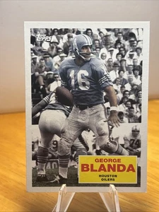 2009 Topps #FB3 George Blanda Flashback Houston Oilers Raiders Bears Colts HOF - Picture 1 of 10