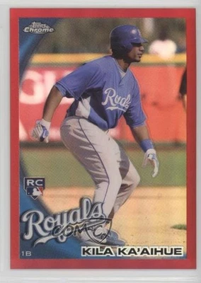 2010 Topps Chrome Red Refractor /25 Kila Ka'aihue #215 - Image 1 of 2