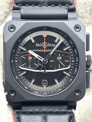 Bell & Ross BlackTrack Cronógrafo Cerámica 44mm BR0394-BTR-CE/SCA Sin Usar Foto 1 de 4