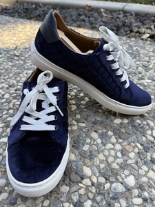 Kate Spade Schuhe blau Samt Flotte gesteppt Sneaker Damengröße 7,5 B EU 38 - Bild 1 von 14