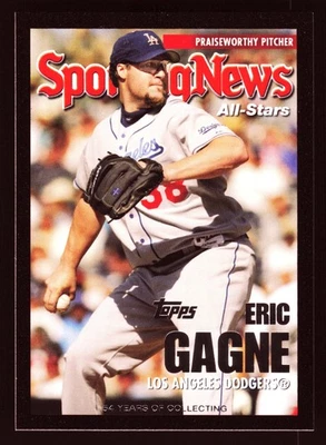 Eric Gagne Los Angeles Dodgers 2005 Topps Black #728 SN /54 - Image 1 of 2