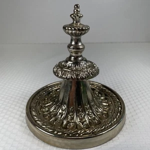 Vintage Silver Tone Bracelet Ring Trinket Dish Jewelry Holder 4.5” - Picture 1 of 3