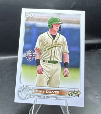 2022 Topps Pro Debut Baseball Henry Davis PD-139 Pittsburgh Pirates - Image 1 of 3