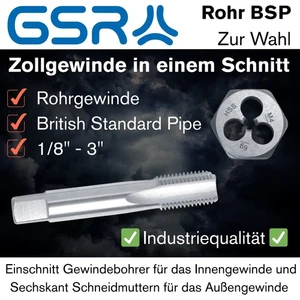 GSR - Gewindebohrer Rohrgewinde BSP Schneideisen Gewindeschneider Schneidmutter - Bild 1 von 22