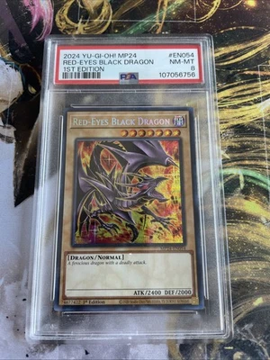 Red-Eyes Black Dragon Mp24 PSA 8 Yu Gi Oh Secret Rare English 1st Edition - Bild 1 von 4