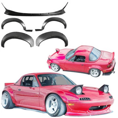 VSaero FRP TKYO Wide Body Kit 5pc MX-5 (NA) for Miata Mazda 90-97 vsaero_108614 - Image 1 of 3