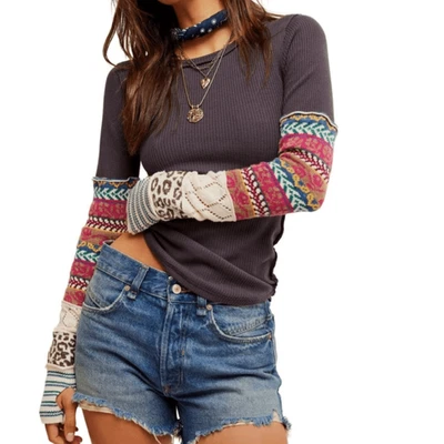 RARO NUEVO! Camiseta térmica Free People All in Cuff Foto 1 de 4