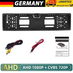 170° IR Auto Rückfahrkamera Kennzeichen Einparkhilfe AHD Nummernschild Halter DE - Bild 1 von 10