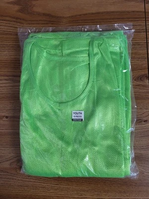 Lot of 10 New Youth Neon Green Mesh Scrimmage Vests Training Soccer Softball - Image 1 of 3