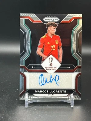 Marcos LLorente 2022Panini Prizm FIFA World Cup Autograph Spain - Image 1 of 2