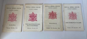 Royal Opera House Covent Garden Elektra Wozzeck Etc Vintage Programmes Job Lot - Picture 1 of 13