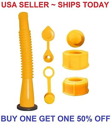 Replacement Gas Can Spout Nozzle Vent Kit For Plastic Gas Cans Old Style Cap • 7.98$