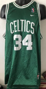 Authentic VTG NBA Nike Boston Celtics Paul Pierce 34 Jersey 52 SEWN XXL Away Pro - Picture 1 of 8
