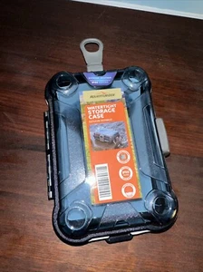 Outdoor Storage Case for valuables w/Easy Grip Tether  Watertight. Blue  NWT - Picture 1 of 4
