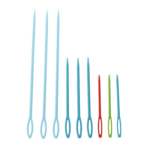 Plastic Sewing Needles 9 Pcs Kids Crochet Housewife Woven Handicraft - Imagen 1 de 8