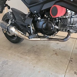 For Honda Grom MSX125 13-25 Motorcycle Full Exhaust System Low Mount Header Pipe - Picture 1 of 8