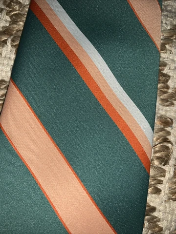 Vintage Orange Turquoise "R" NFL Miami Dolphins Football Team Mens Tie ❤️tw11j20 Cover