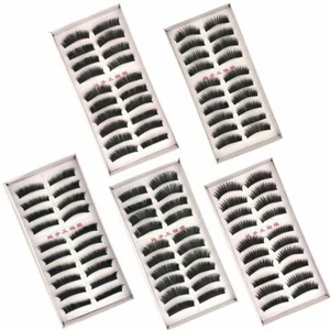5 paia di ciglia finte stile 10 ciglia singole trucco cosmetico CALDO - Foto 1 di 26