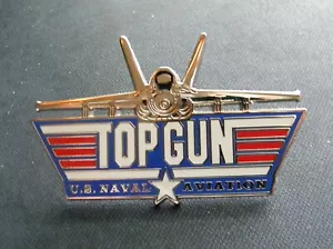 TOP GUN NAVAL AVIATION LAPEL PIN 2.2 INCHES US NAVY USN TOM CRUISE MAVERICK - Picture 1 of 3