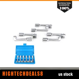 6pc Diesel Fuel Injector Line Injection Socket Wrench Spanner Tool set 12mm-19mm - Picture 1 of 8