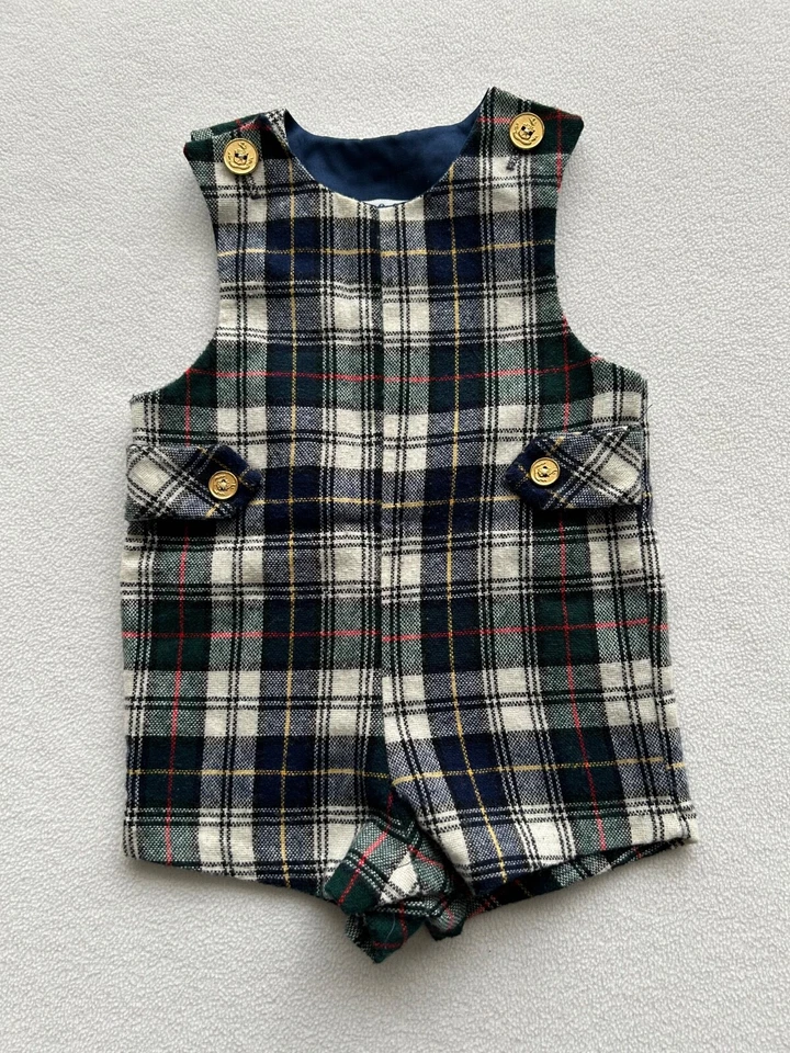 Conjunto de colección Little Goodies Good Lad bebé niño a cuadros talla 18 meses 30 % lana Foto 1 de 4