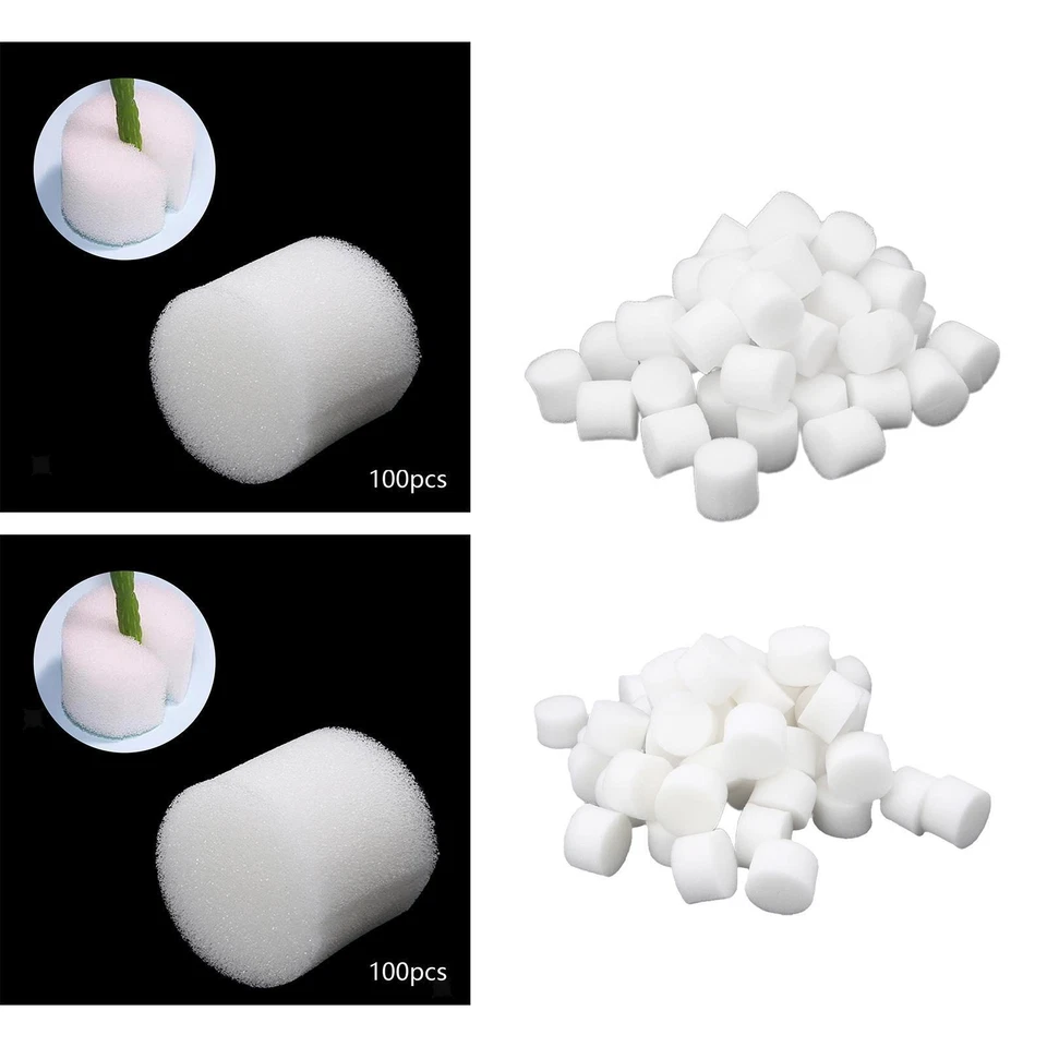 100 Stück Bodenlose Anzuchtschwämme Pflanzschwämme Growschwämme Garten Hydrokultur - Bild 1 von 1