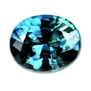 Certified Natural Teal Sapphire 0.59ct VVS Clarity Madagascar Oval - Picture 1 of 3