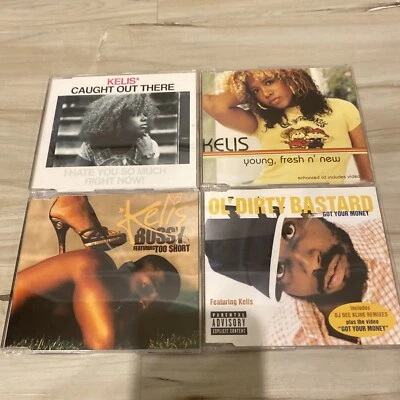 Kelis 4 IMPORT CD LOT Bossy W/ Too $hort Young Fresh N New Got Your Money ODB - Image 1 of 4