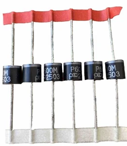 6x Diodi P600M 6A 1000V – Raddrizzatori Potenza – NOS – Spedizione ITA - Picture 1 of 2