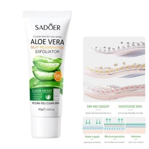 80g Aloe Vera Facial Exfoliating Scrub For Oil Skin Cleansing D3P7 EW N Q5N8 - Bild 1 von 13