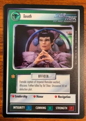 2000 Decipher Star Trek Reflections Toreth Used Free Shipping - Image 1 of 2