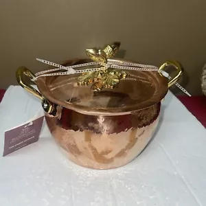 Olla de stock Ruffoni Historia cobre martillado 2,5 Qt/16 cm con pomo de bellota 3102B-16 - Imagen 1 de 10