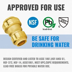 Unbranded 3/4 in to 1 in push connect plumbing fitting like SharkBite - Picture 1 of 4