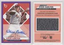 2021 Topps Brooklyn Collection Purple /10 Steve Carlton #BKA-SC Auto HOF