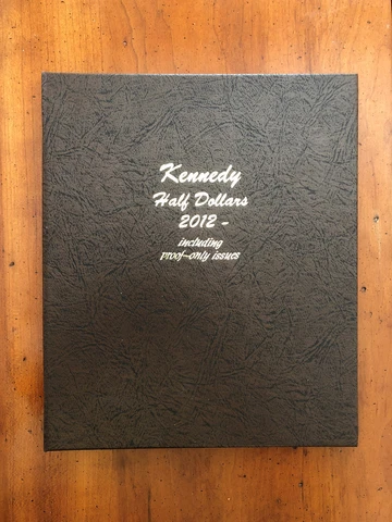 2012 2022 Kennedy Half Dollar Silver/Clad Proof BU P&D - 44 Pcs - Dansco 8167 Cover