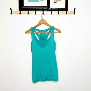 Lululemon Women’s No Limits Tank Top with Built-In Bra - Teal Blue - Size L - Picture 1 of 5
