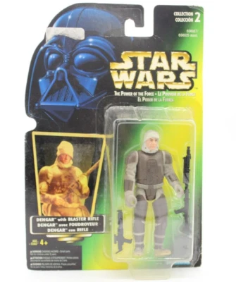 Figura de acción Dengar With Blaster Kenner Star Wars Power of the Force Foto 1 de 4