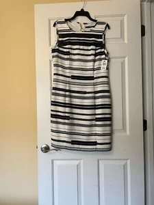 IVANKA TRUMP DRESS! B&W Women's Sleeveless   - Size 14 - New w/Tags Never Worn - Picture 1 of 2