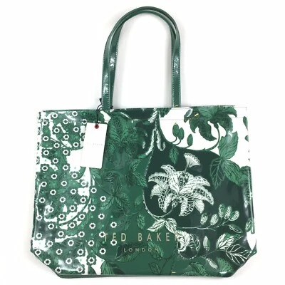 Bolso de Mano Ted Baker Rococó Grande Icono Floral Verde Turquesa Foto 1 de 4