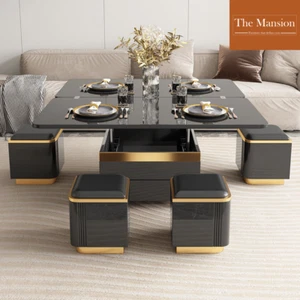 Modern Multi Function Coffee table with Lift Top Up and Storage Dinning table. - Picture 1 of 13