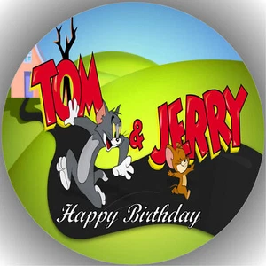Tortenaufleger Geburtstag Party Tortenbild Fondant - Oblate Tom & Jerry P4 - Bild 1 von 1