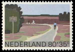 NETHERLANDS B563 - Nature Preservation "Cycling in Moorlands" (pb86162) - Picture 1 of 1