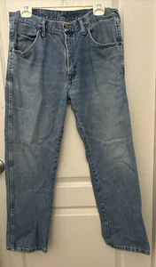 Vintage Wrangler Flex Blue Jeans Men’s Size 34X29 - Picture 1 of 10