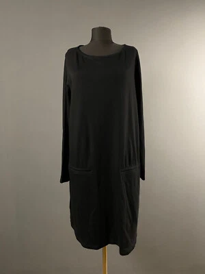 Vestido túnica suéter negro manga larga Eileen Fisher para mujer talla L Foto 1 de 4